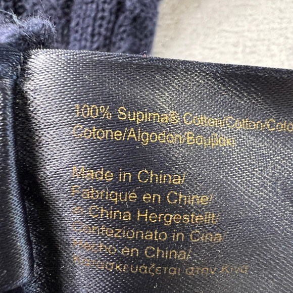 Brooks Brothers Cable Knit Cardigan Sweater 100% SUPIMA COTTON Red White Trim XL - Picture 6 of 11